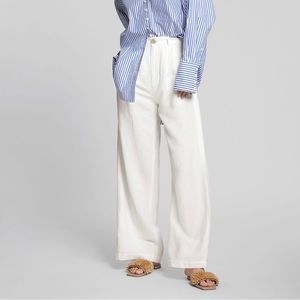 & Other Stories White Linen Pants